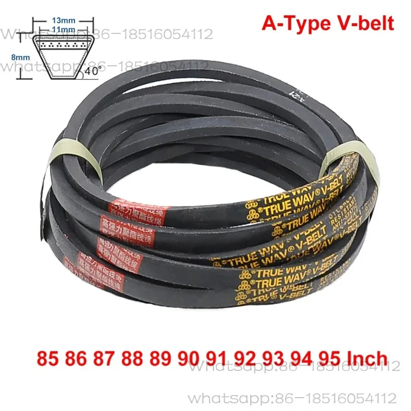 A Type V-belt Triangle Belt A-85/86/87/88/89/90/91/92/93/94/95 inches Industrial Agricultural Equipment Transmission Belt