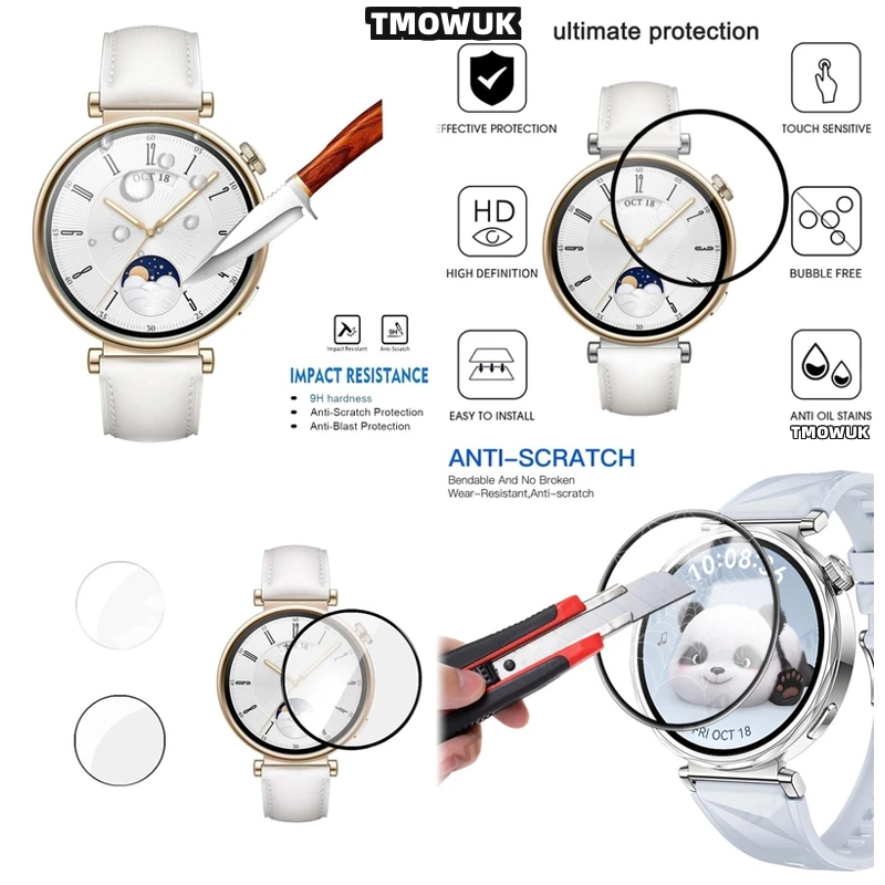 

Premium Material Anti-scratch Screen Protector For Huawei Watch GT4 46mm GT5 41mm Watch5 46mm Watch5 42mm – HD Soft, Bubble-free