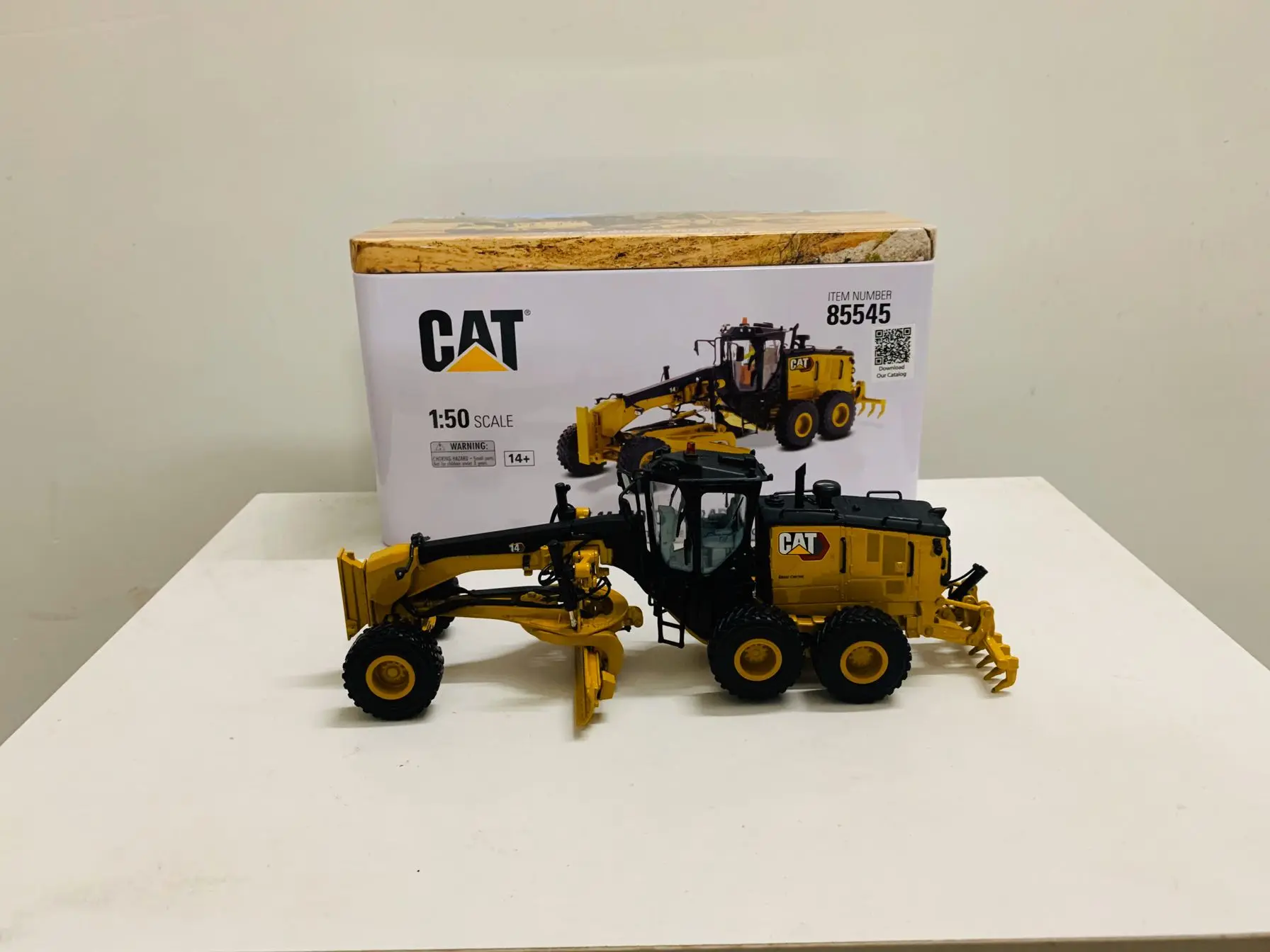 Dm 14 Motor Grader 1:50 Schaal Metalen Model Door Diecast Masters 85545 Nieuw In Doos