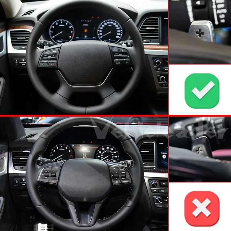 

For Hyundai Genesis G80 2015 2016 2017 2018 2019 Sedan 2015 2016 G330 2014 Aluminum Steering Wheel Shift Paddle Extension