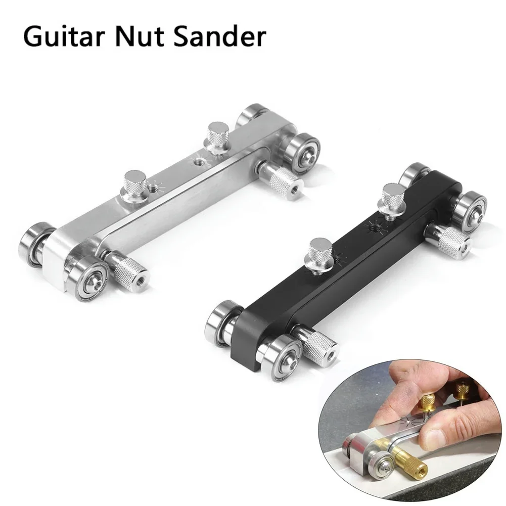 Guitar Bridge Grinding Sander Adjustable Bass Nut Saddle Sander Luthier Tool for Bass Precision Instrument Tool Accessories