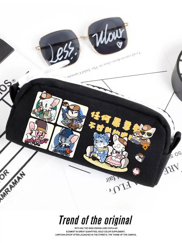 Detective Doro Merchandise Mike Fox Hearn Elena Nana Fan Student Pencil Case Stationery Bag Anime