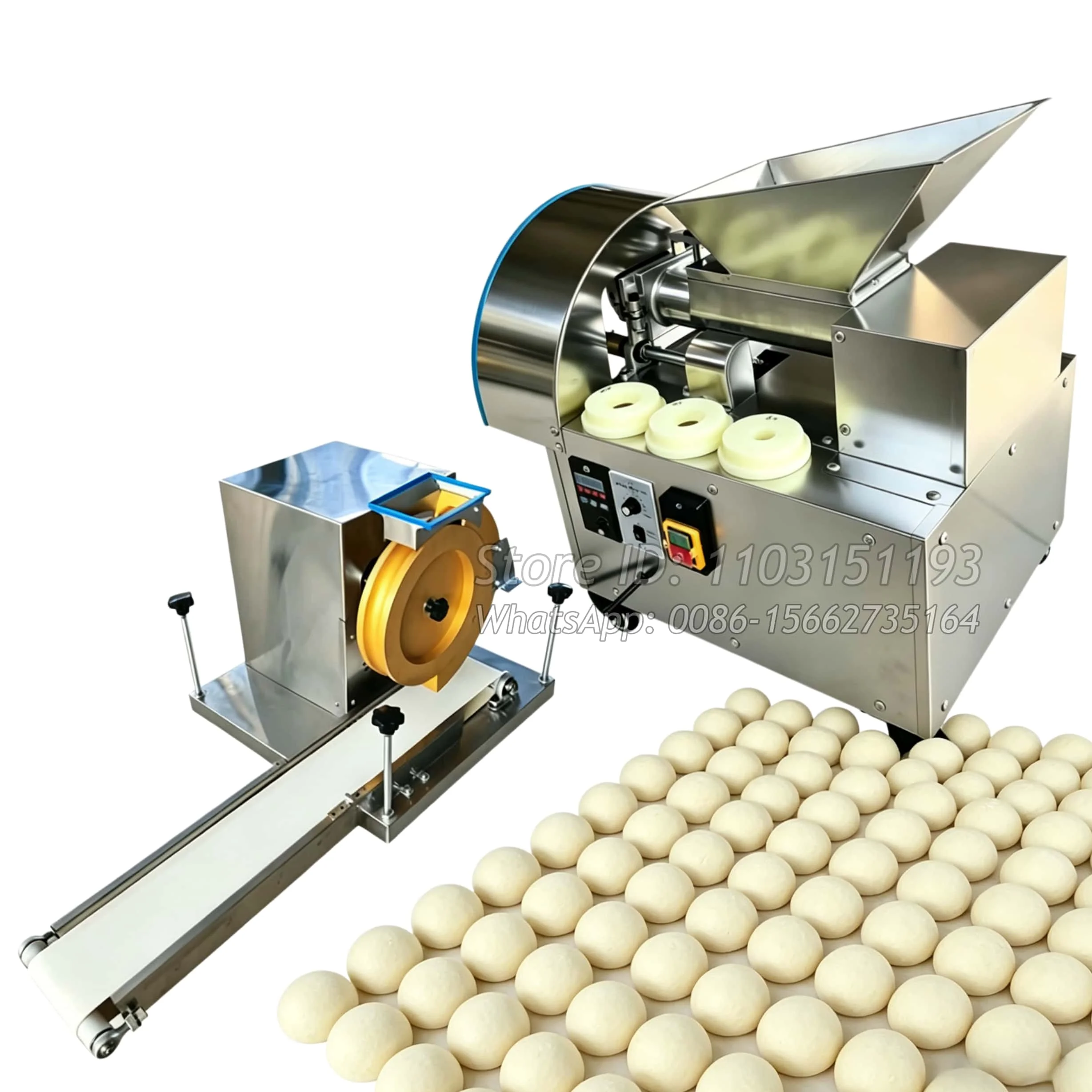 Electric 5g~500g Adjustable Dough Ball Cutting Machine Momo Dough Divider Cutter Rounder For Pizza Bread Cookie Hot Dog Bun