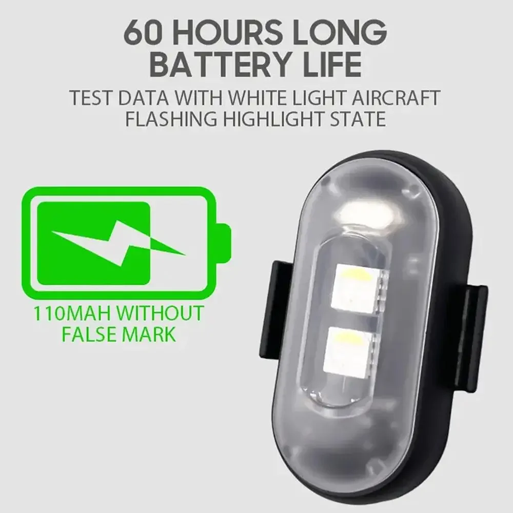 1-10PCS Motorcycle LED Aircraft Strobe Lights Drone Anti-collision Warning Lamp Flash Indicator With Wireless Remote Control