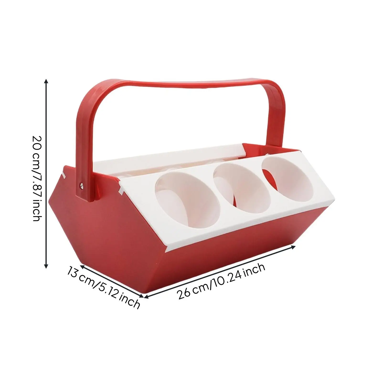 Beer Bottle Ice Rack Carrier with Grip Handle for BBQ and Picnic Events