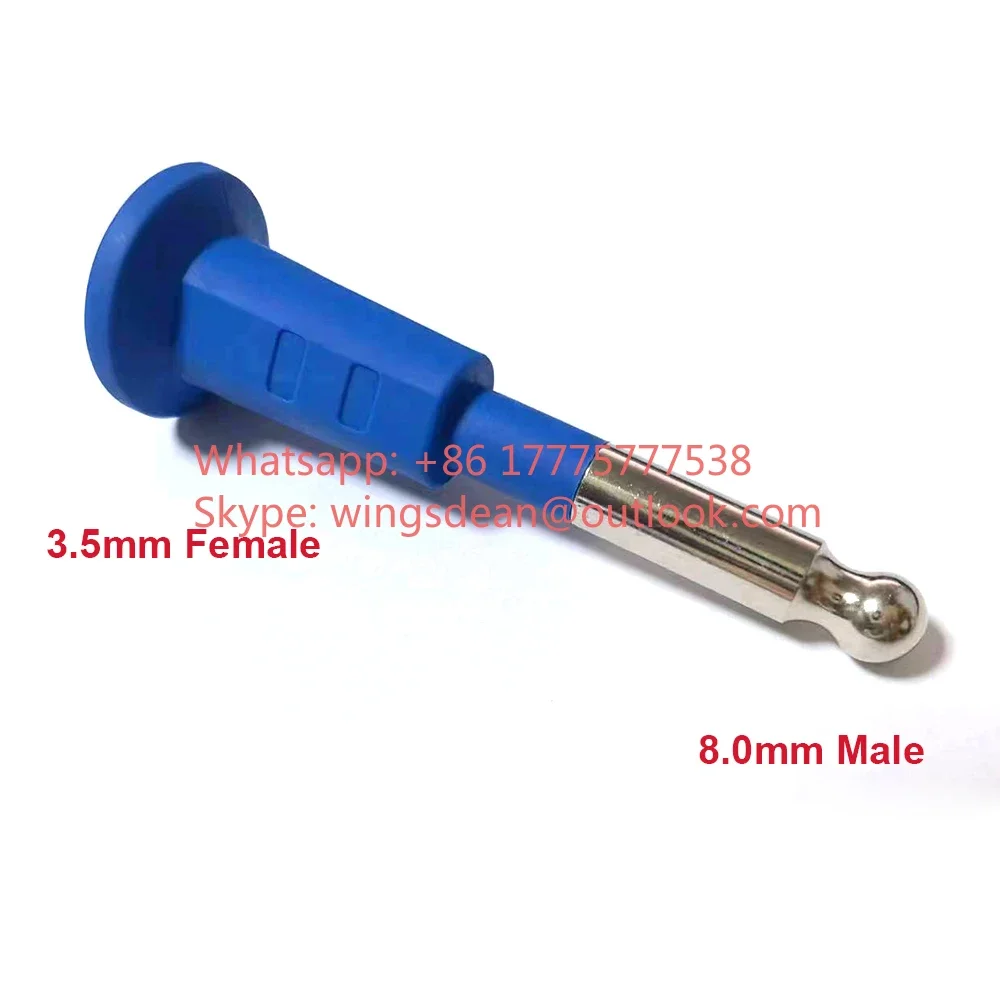 

Compatible Adapter Connector for Electrosurgical ESU Forceps Cable, 8.0mm To 3.5mm Female