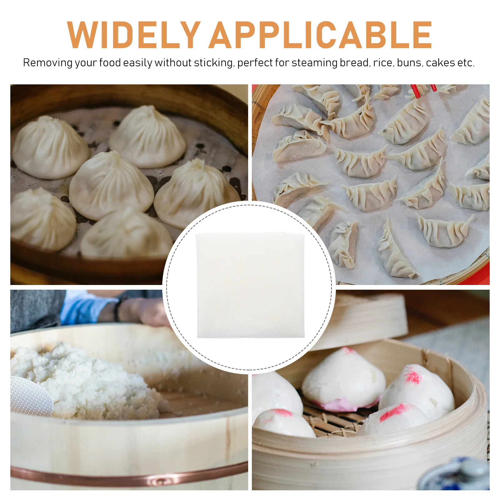 

Kitchen Gadgets Steamer Liner for Rice Steaming Multi Function Pad Steamed Towel Mat Dropshipping Tedron Pot Cooking Accessories