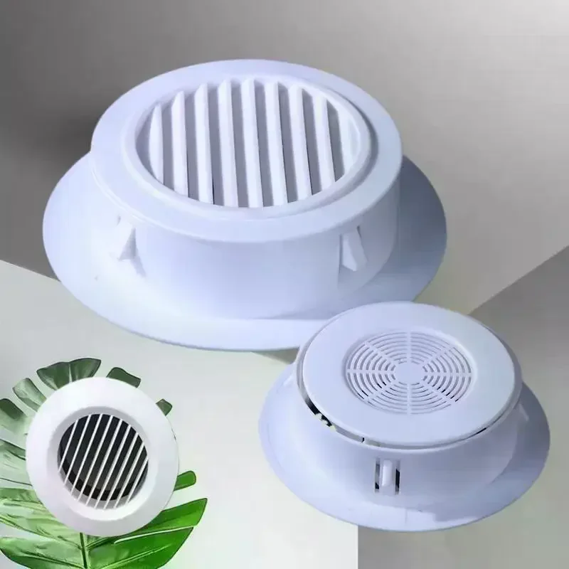 Kitchen Bathroom Air Ventilation Extract Valve Grill AC Hole Cover Dust Blocker Wall Ducting Decorative Lid