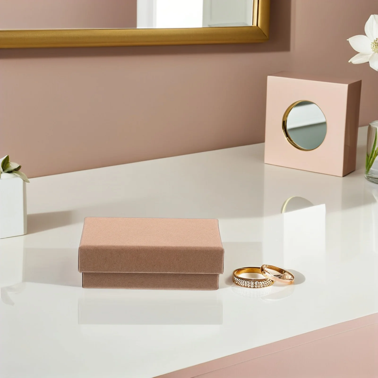 

24pcs Multifunctional Jewelry Boxes Set Rectangle Paper Present Boxes For Earrings Rings Necklaces Bracelets Small Portable