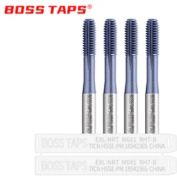 BOSS TAPS HSSE-PM JIS Standard TICN Coating Roll Forming Tap M1 M2 M3 M4 M5 M6 M7 M8 M9 M10 M11 M12 Machine Screw Thread Taps