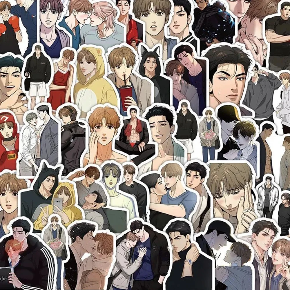 10/30/50pcs Korean Manwha Jinx Cartoon Stickers DIY Phone Laptop Luggage Skateboard Anime Graffiti Decals Fun for BL Love Gifts