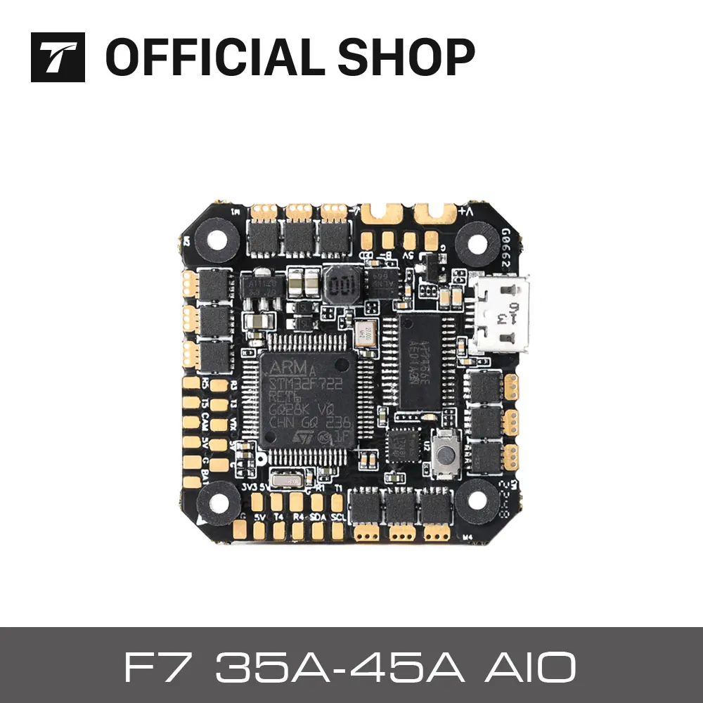 T-MOTOR F7 35A AIO/ F7 45A 2-6S AIO ESC+FC Electronic-Speed-Controller Flight W/ MPU Gyroscope For P1804/F2204/F2203.5 Motor