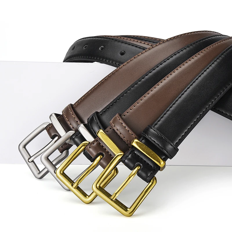 1-2pcs Simple PIN BUCKLE นุ่มเข็มขัดผู้หญิงอินเทรนด์ Match กระโปรงกางเกงขากว้างเข็มขัดแฟชั่นผู้หญิงเสื้อผ้าอุปกรณ์เสริม