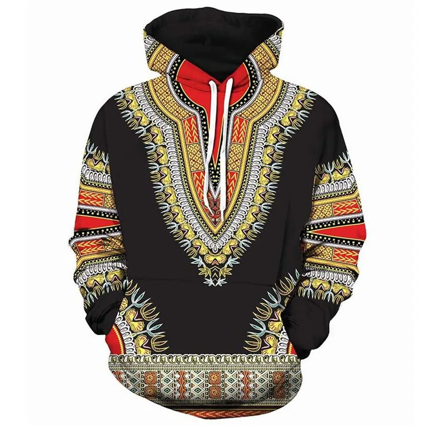 2023Men African Folk-custom 3D Print Men Hoodies Sweatshirts Hooded Sweatshirt Cool Hip Hop Streetwear Hoodie Tracksuit Male