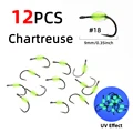 12pcs chartreuse