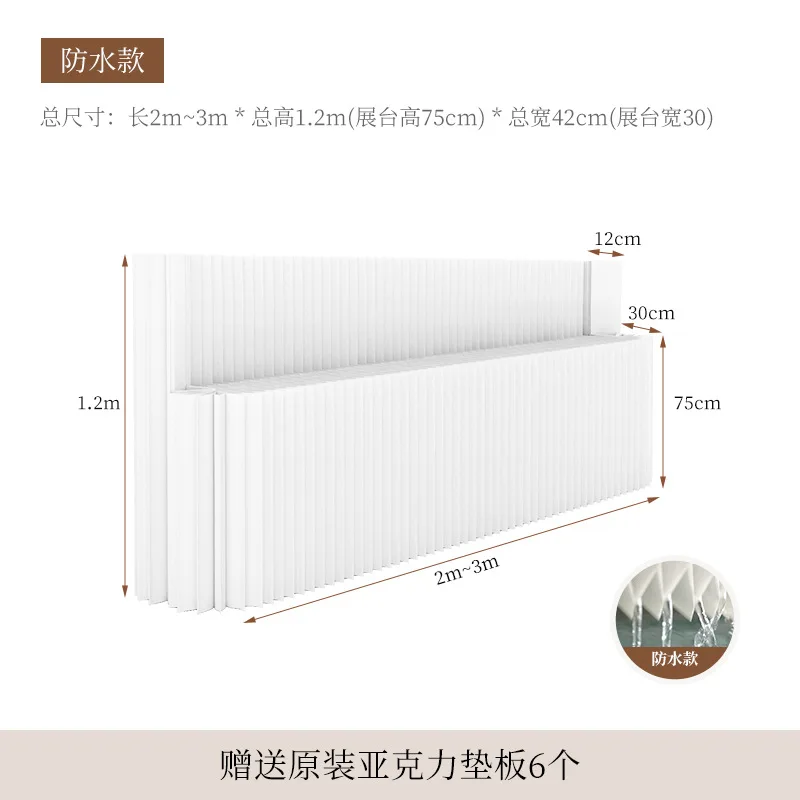 Booth wall screen foldable office partition waterproof