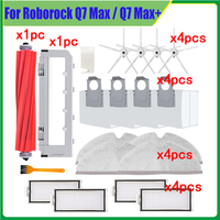 Replacement For Roborock Q7 Max / Q7 Max+ / T8 Robot Vacuum Cleaner Accessories Main Side Brush Cover Hepa Filter Mop Rag Parts