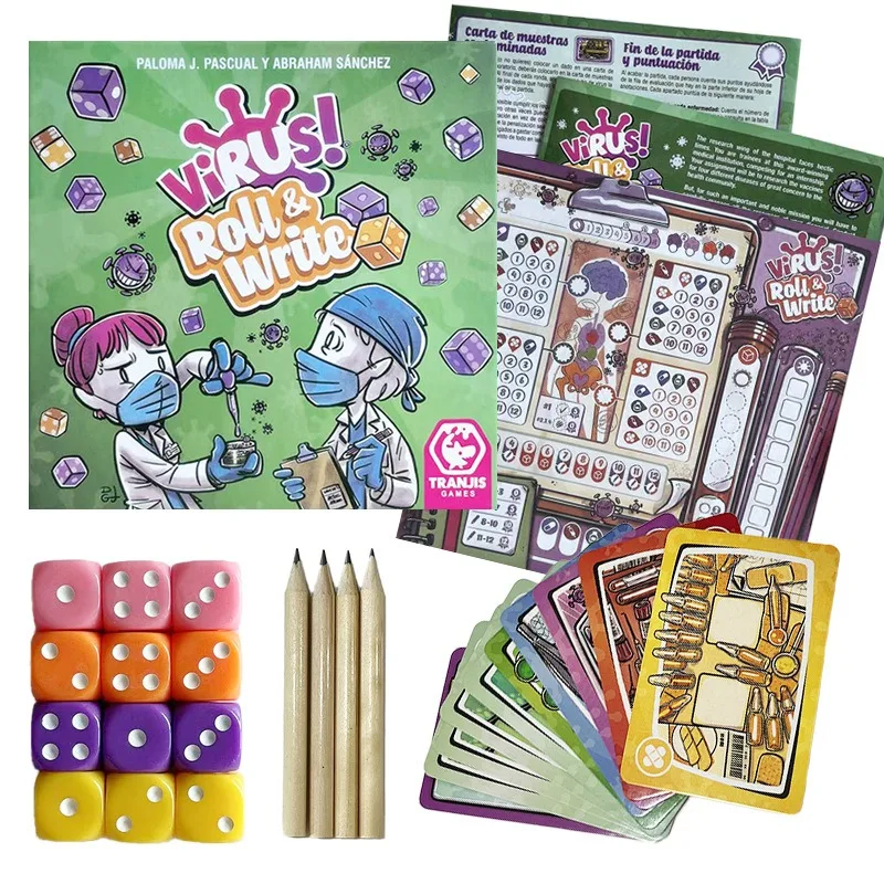 Jogo Interativo de Cartas de Infeção de Super Vírus Transfronteiriço, Versão Estrangeira, Jogo de Reunião Familiar