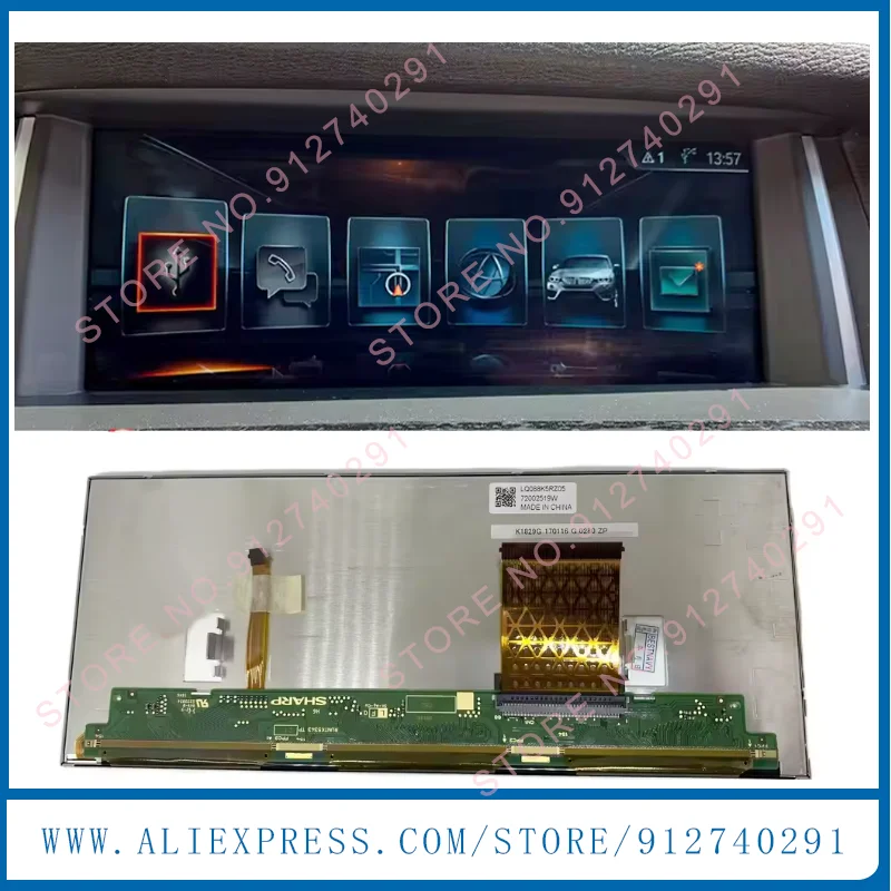 LQ088K5RZ01 For Original  LCD Display Screen Panel Assembly 4300345W 65509370870 For X3 X4 F25 F26  Navigaiton LCD Replacement