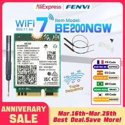 WiFi 7 for Intel BE200 Network Card Bluetooth 5.4 Tri Band 2.4/5/6GHz 8774Mbps BE200NGW M.2 Wireless Adapter Better than Wifi 6E