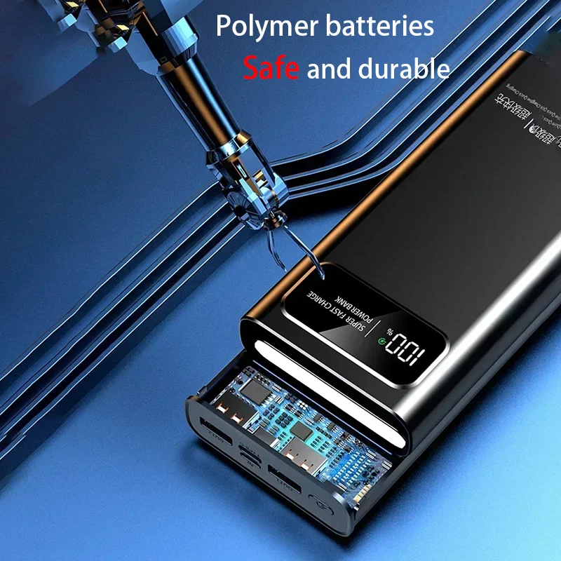 OnePlus 120 واط 500000 مللي أمبير بنك طاقة عالي السعة شحن سريع Powerbank شاحن بطارية خارجي محمول آيفون Samsung2025