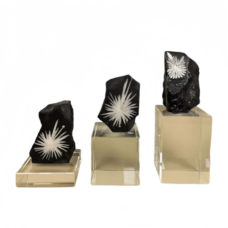 Modern simple and creative natural spar crystal ornament model house home desktop entrance soft decoration handicraft