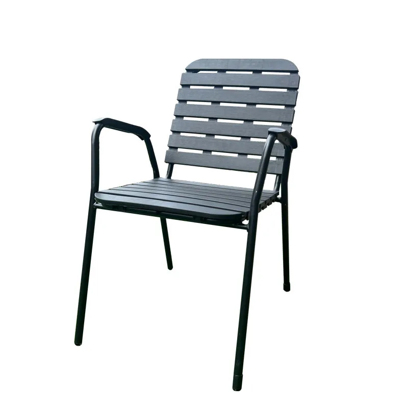 

Outdoor cafe outdoor waterproof sunscreen wrought iron chair coffee table