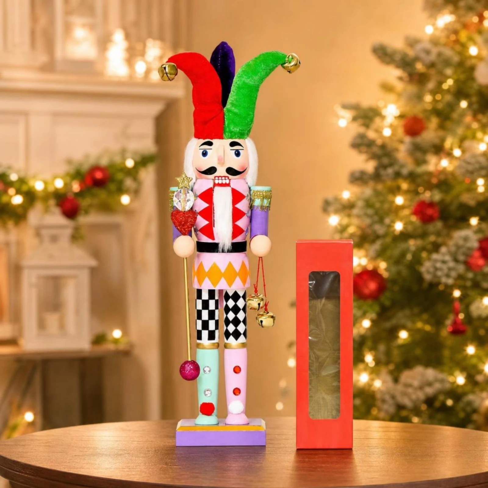 Деревянный Щелкунчик-Клоун, Де – обзор и цена Nutcracker Figurine