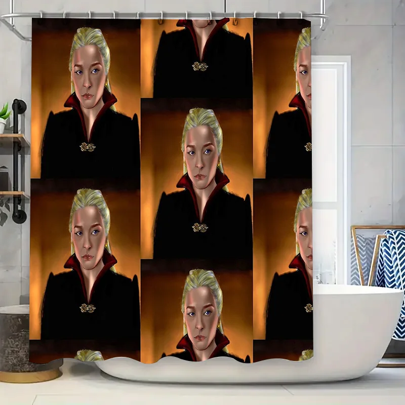 

Shower Curtain Vintage Gothic Floral Pattern Waterproof Bathroom Decor Medieval Renaissance Dark Academia Home Textile Wall Hang