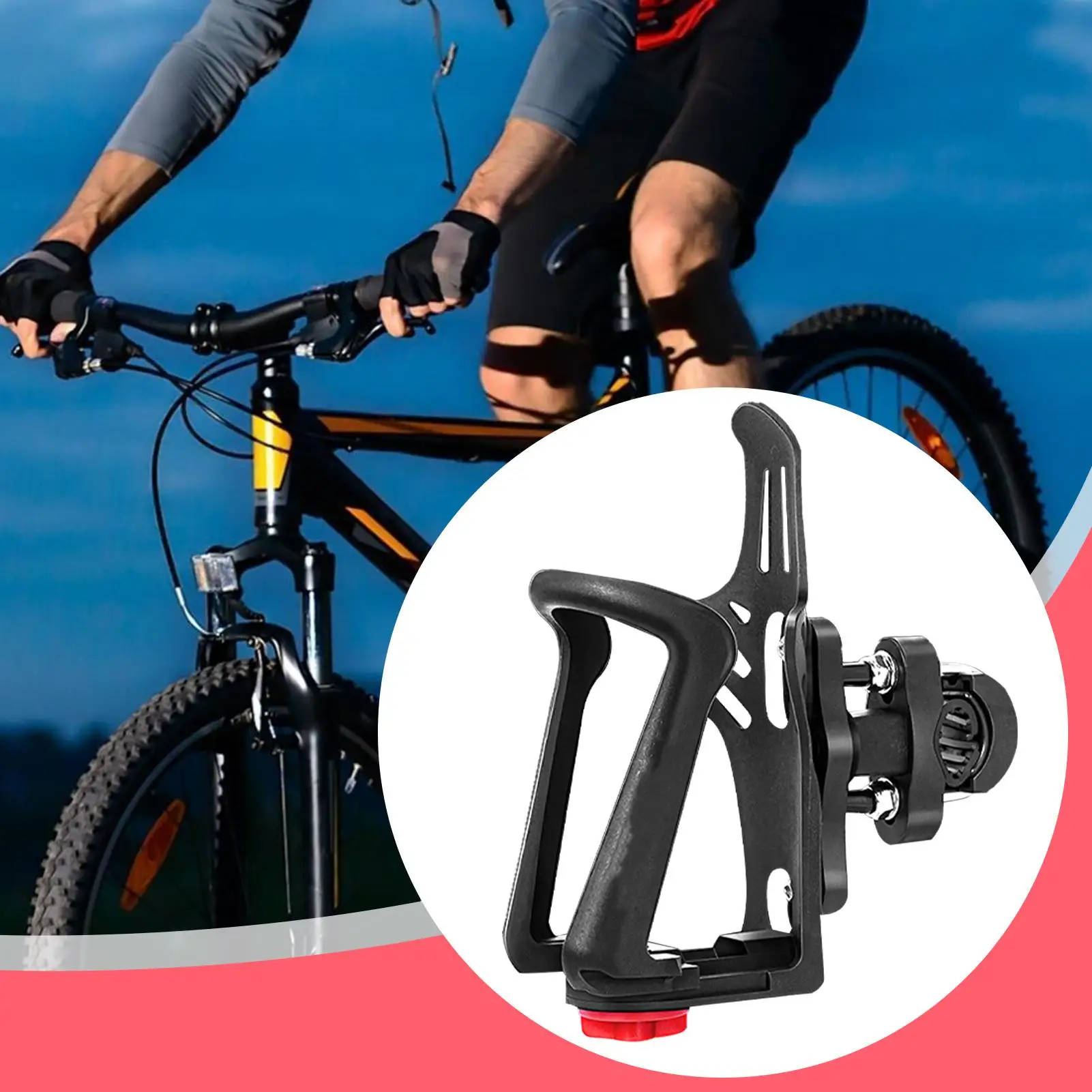 

Подстаканник для велосипедов, регулируемый держатель для напитков для бутылки с водой, регулируемое вращение на 360 градусов, аксессуар для коляски