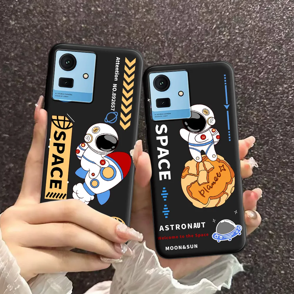 For Cubot Note 50 Case Cartoon Ice Cream Soft Silicon TPU Astronaut Pattern Phone Case For Cubot Note 50 Cute Back Cover Bumper