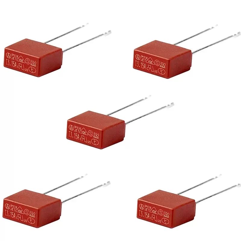 10PCS Fuse 2A 1A 3.15A 4A 5A 6.3A 250V 392 Square Plastic Fuse T2A LCD TV Power Board Commonly Used Fuses Slow Blow Fuse T3.15A