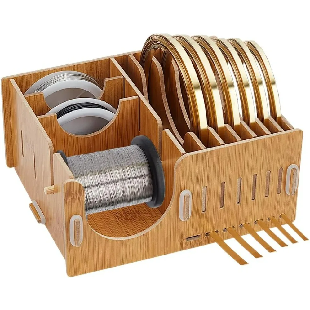 

Tape Dispenser Copper Foil Dispenser for Stained Glass Supplies Washi Tape Holder Gold Tape Aluminum Foil Storage Box making kit