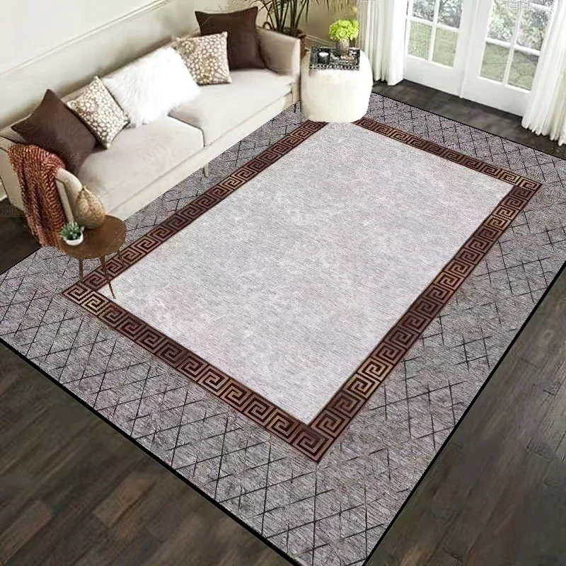 

Simple Style Large Area Living Room Carpet Home Modern Decorative Bedroom Rugs Non-slip Sofa Table Cloakroom Floor Mat Washable