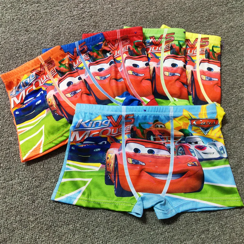 3 Pcs Children\'s Panties Cotton Underwear Baby Boy Disney Cars Cartoon Boxer Briefs Kids Underwear Soft for Baby Boy Underpants