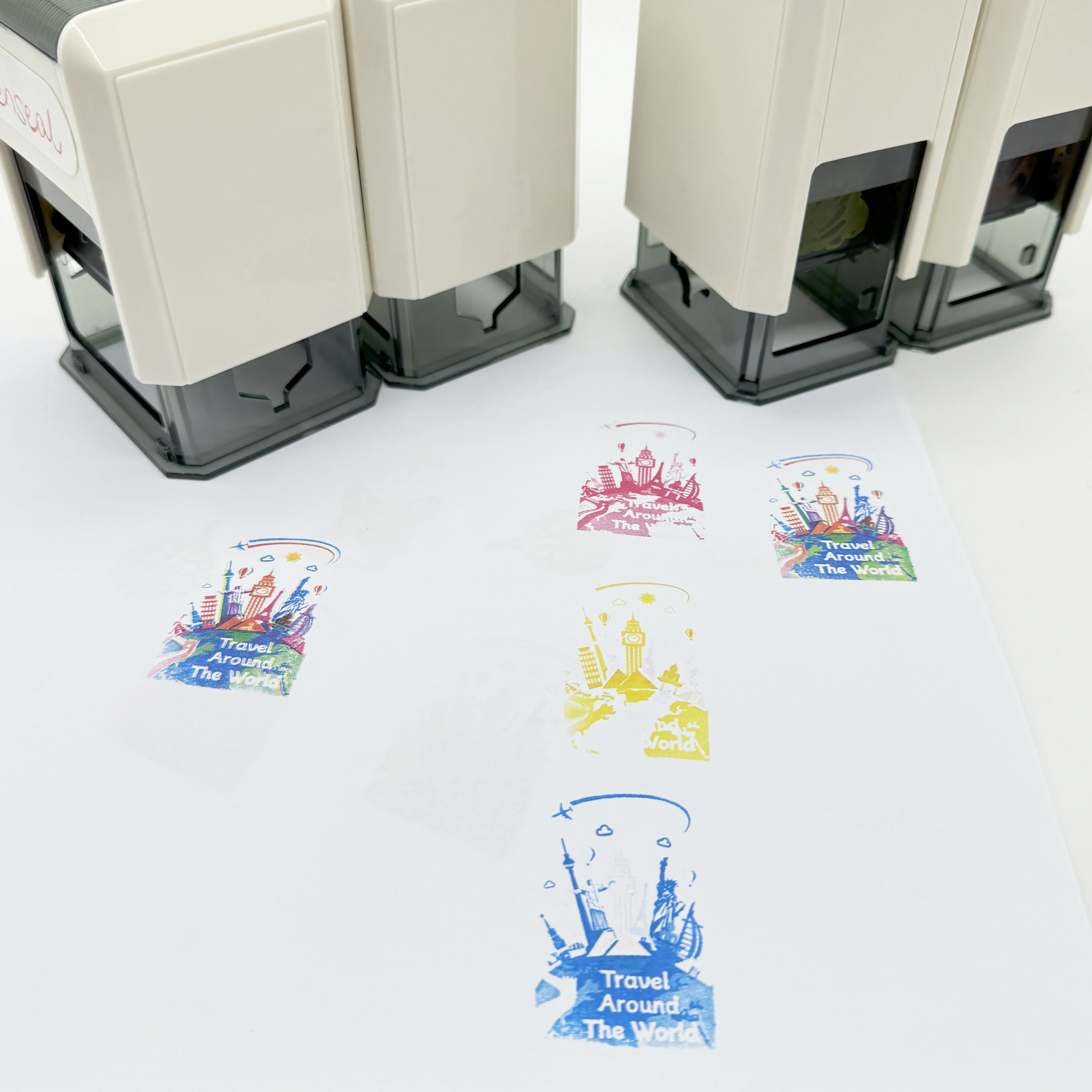 Hot Selling Automatic Self Ink Multicolor Stamp Print Your Design