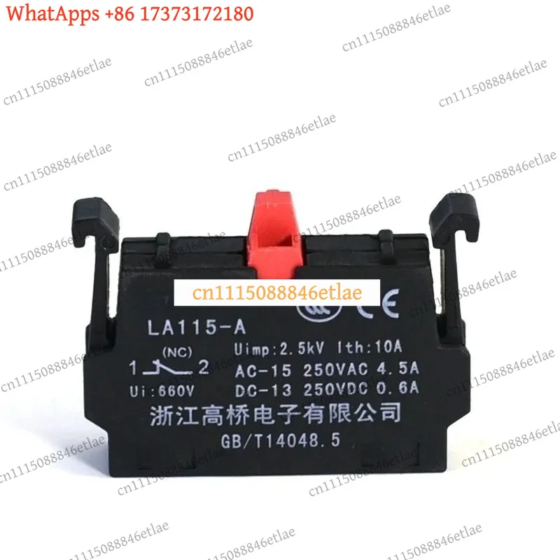 k3 for GQELE LA115-A-10 Push Button Switch, Emergency Stop and Rotary Selector Control Switch, Flat Head