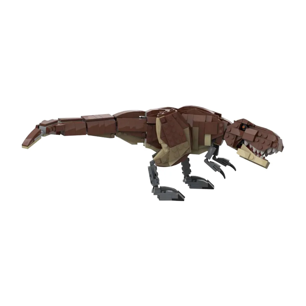 MOC Dinosaur Animals Tyrannosaurus Rex Minifigure Scale Building Blocks Model Statue model Collection Brick Assembled Toy Gift