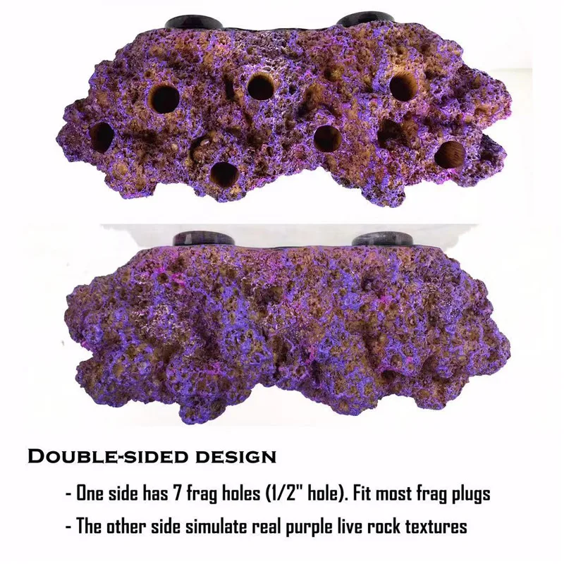 Magnetic Suspension Resin Aquarium, Marine Coral Fish Tank, Real Reef Frag Rack, Resin Landscape, Art
