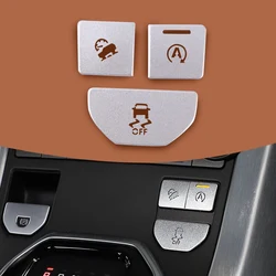 1 Set Car Engine Automatic Start Stop ESP Button Cover Trim Kit Fit for Land Rover Range Rover Evoque 2016 2017 2018 2019