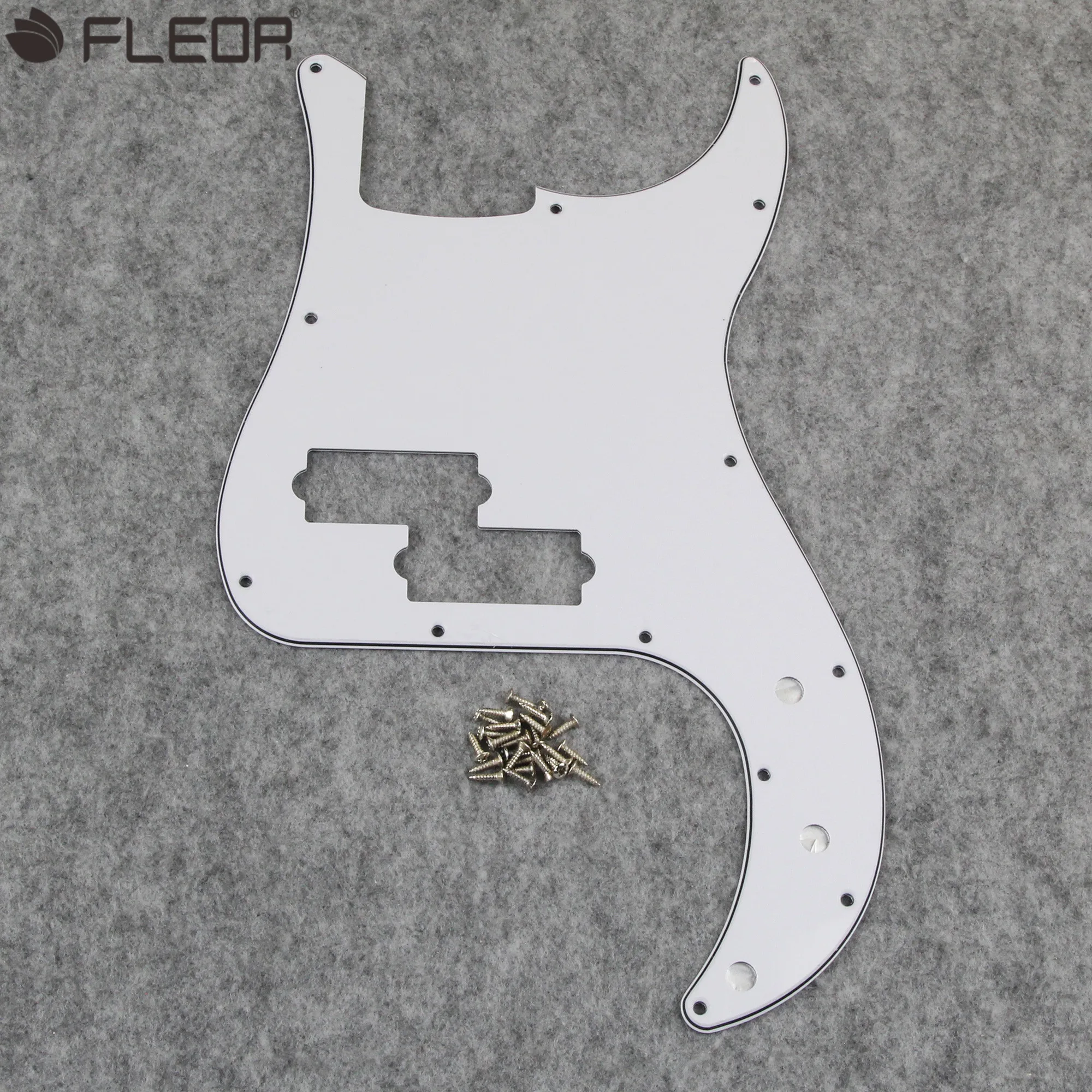 

FLEOR Белая 3-слойная накладка для баса PB с 13 отверстиями для 4 струн P Bass без стиля отверстия для анкерного стержня