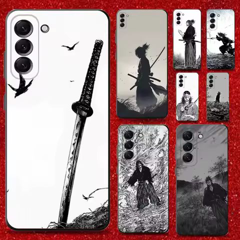 V-Vagabond M-Manga Phone Case For Samsung Galaxy A13,A21s,A22,A31,A32,A52,A53,A71,A80,Soft Black Shell