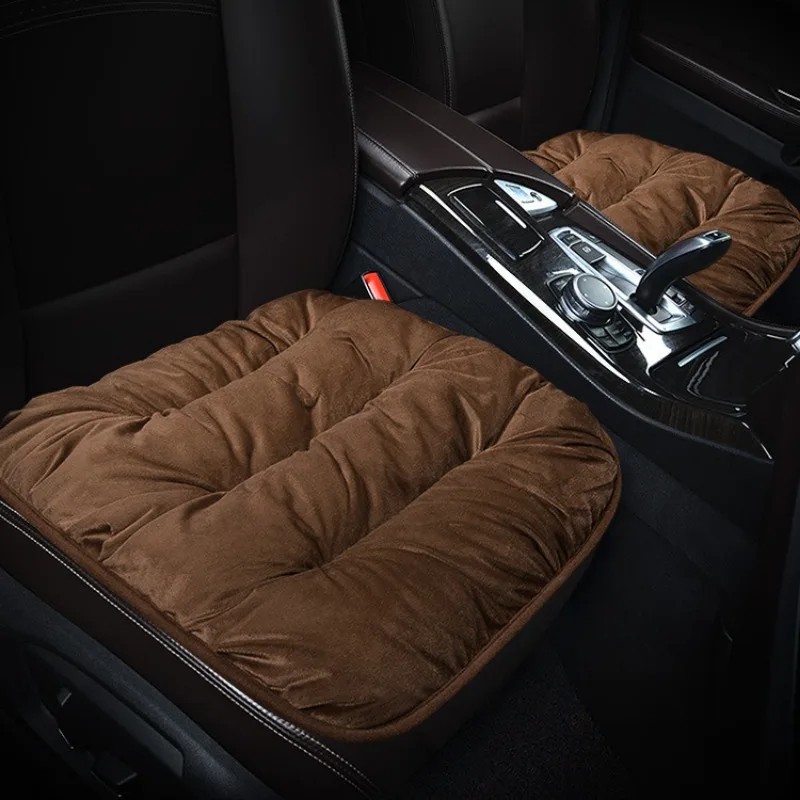 Car Seat Cover,Warm Short Plush Seat Cushion Pad,Soft Fuzzy Seat Protector,Auto Interior Accessories for Vehicles,SUV,Truck