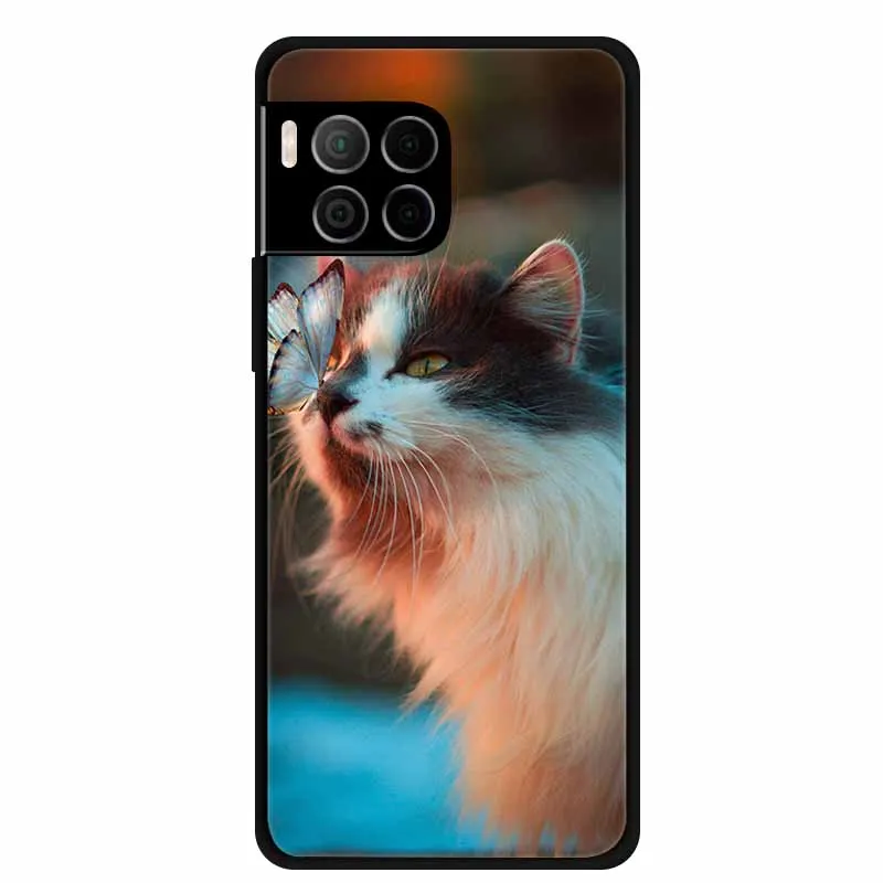 For T-Mobile REVVL 7 Pro 5G Cases REVVL7 5G Lovely Painted Cat Soft Silicone Cover TPU Phone Case Back Cover for T-Mobile REVVL7