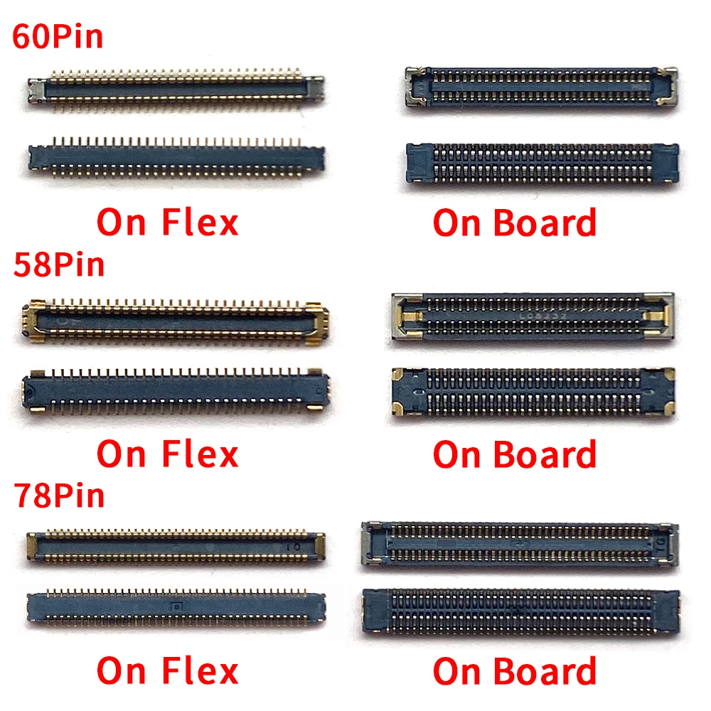 Display LCD Tela Flex Conector, FPC, Plug On Board, Samsung A01, A21, A50, A70, A80