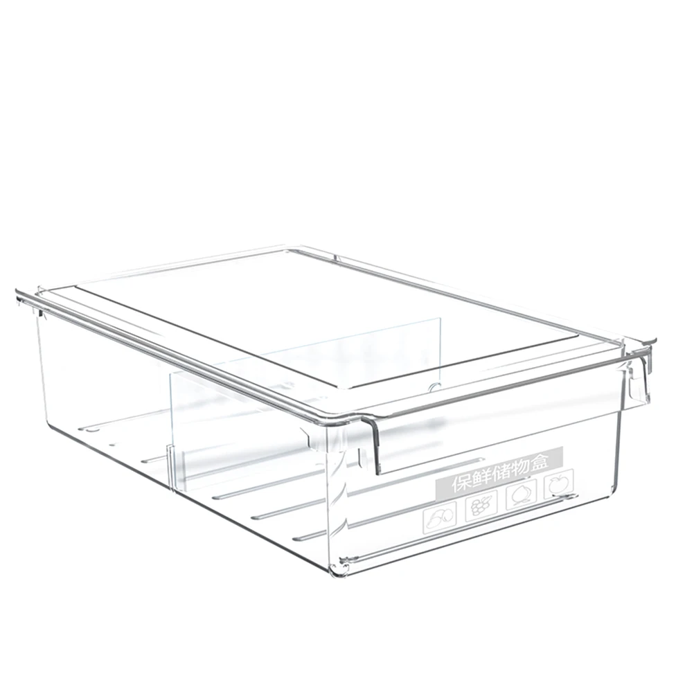 

Plastic Hanging Storage Boxes Fridge Drawer ganizer Retractable Containers for Vegetable Meat Fruit Kitchen Accessories