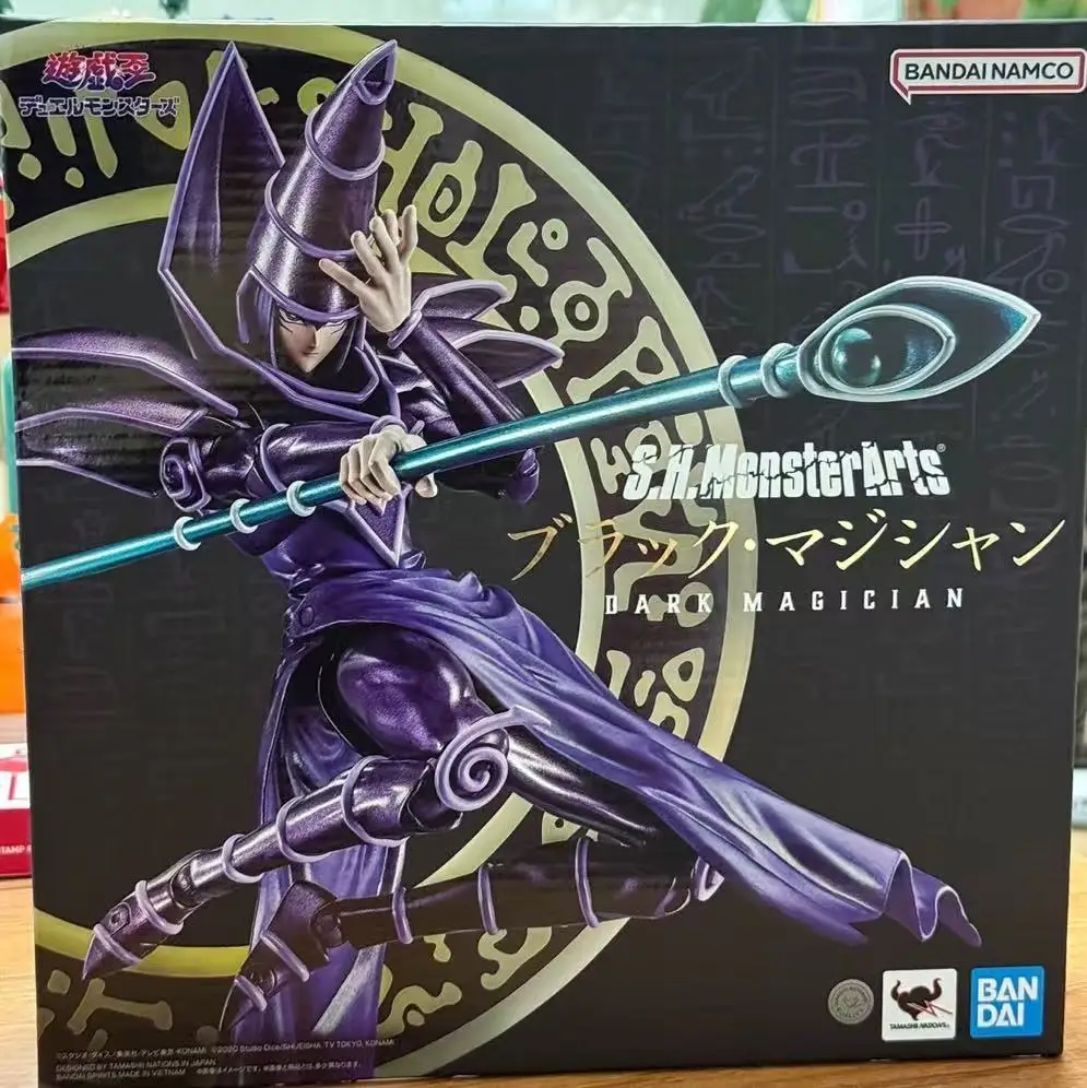 

Оригинальный SHF Yu-Gi-Oh! Фигурка Duel Monsters Black Magician, модель игрушечного орнамента 【В наличии】