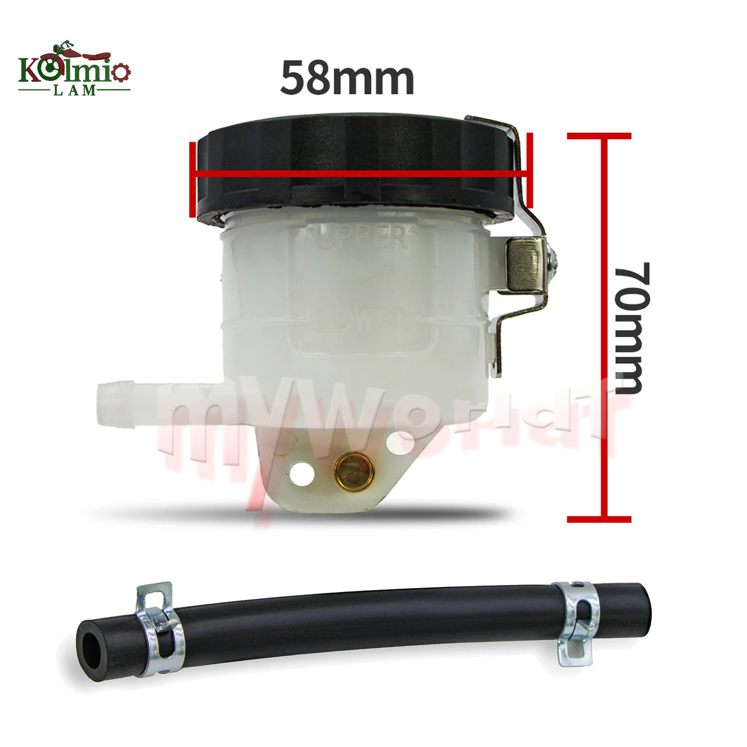 Universal Motorcycle Brake Reservoir Clutch Cylinder Tank Oil Fluid Cup Fit For CBR600RR CRF1000L VFR VTR RVF PCX NC750X CBR