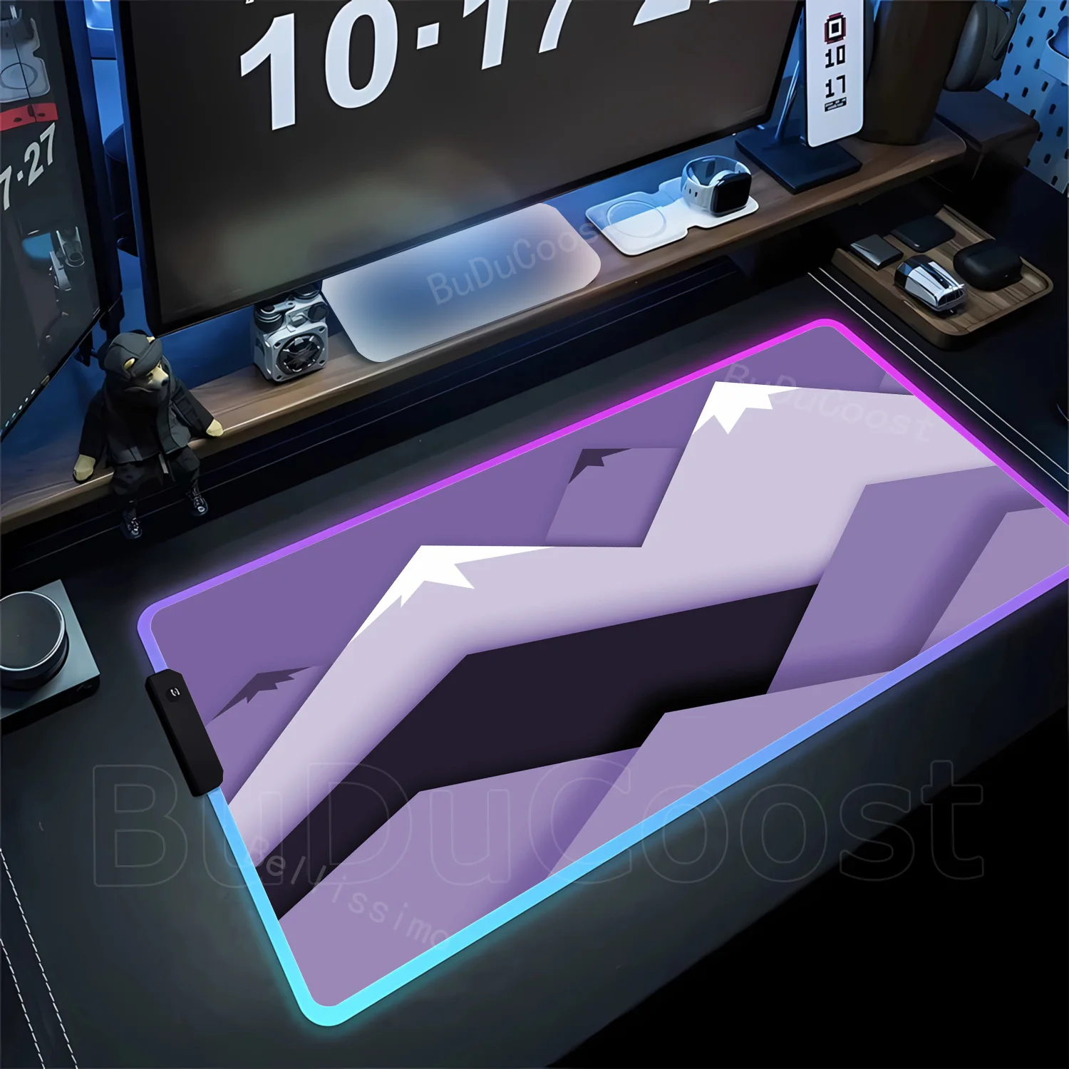 RGB Mountain silhouette Gaming Mouse Pad xxl PC Mausepad Desk Mat Keyboard Pads Large Carpet Computer Table Mats XXL Mousepad