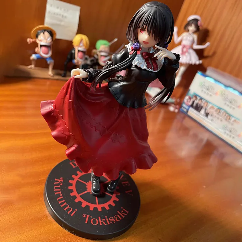 

18cm Date Alive Iv Anime Figure Kawaii Tokisaki Kurumi Action Figure Red Dress Beautiful Girl Collection Model Doll Toy Gifts